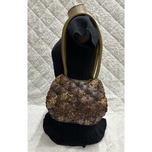 Unbranded women shoulder bag brown bamboo made in Thailand